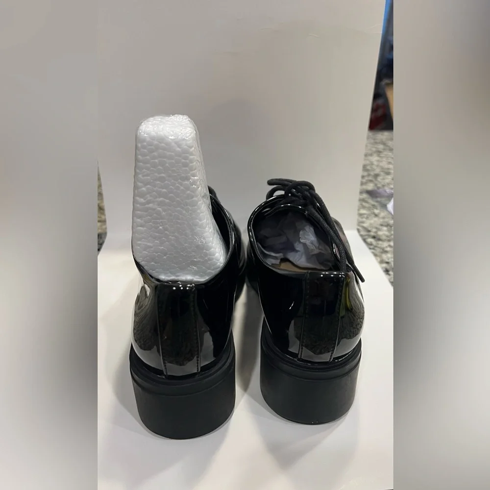 Aldo Black Patent Leather Moccasins - Picture 4 of 4